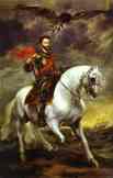 Anthony van Dyck. Portrait of Charles V on Horseback.