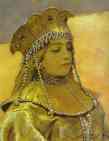 Three Tsarevnas of the Underground Kingdom. Detail.