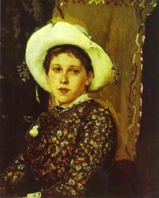 Victor Vasnetsov. Portrait of Tatyana Mamontova.