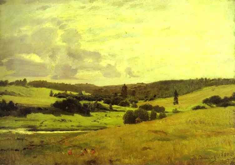 Victor Vasnetsov. The Voria River's Valley near the Village of Mutovka.