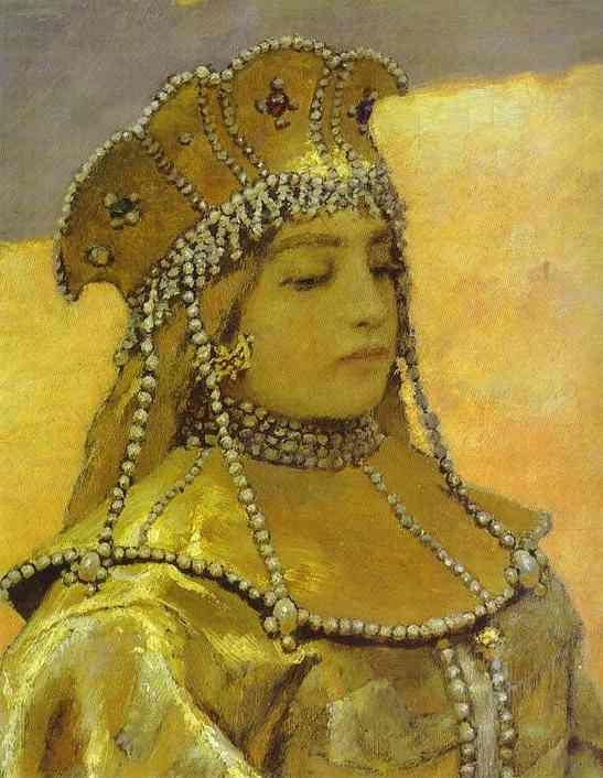 Victor Vasnetsov. Three Tsarevnas of the Underground Kingdom. Detail.