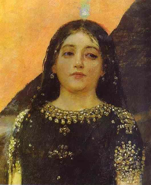 Victor Vasnetsov. Three Tsarevnas of the Underground Kingdom. Detail.