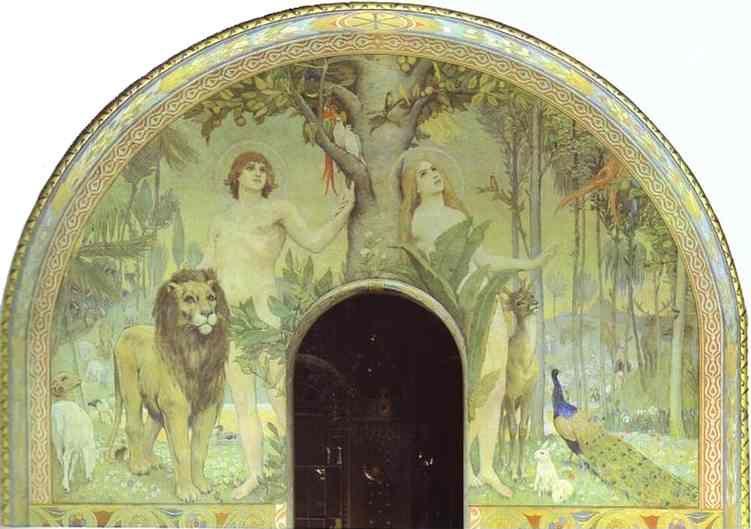 Victor Vasnetsov. The Bliss of Paradise.