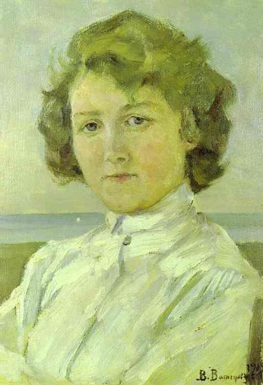 Victor Vasnetsov. Portrait of Zinaida Sredina.