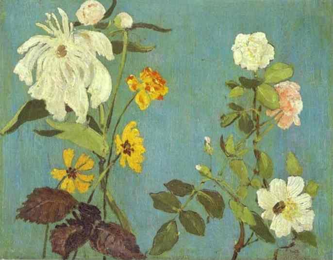 Victor Vasnetsov. Detail of the fresco of the choir in the Abramtsevo church.
