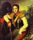 Nikifor Krylov. Portrait of the Colonel Count V. S. Apraksin.