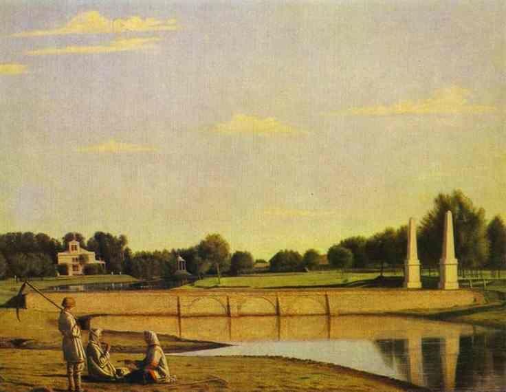 Grigoriy Soroka. View of the Dam in the Estate of Spasskoe.