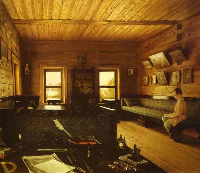 Grigoriy Soroka. Study of the House in the Ostrovky Estate.
