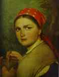 Alexey Venetsianov. Girl with the Birchen Basket.