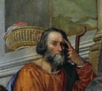 Paolo Veronese. Holy Family with Saint John the Baptist, Saint Abthony Abbot, and Saint Catherine. Detail.