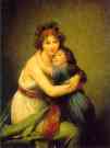 Louise-Elisabeth Vigée-Lebrun. Self Portrait with Daughter.