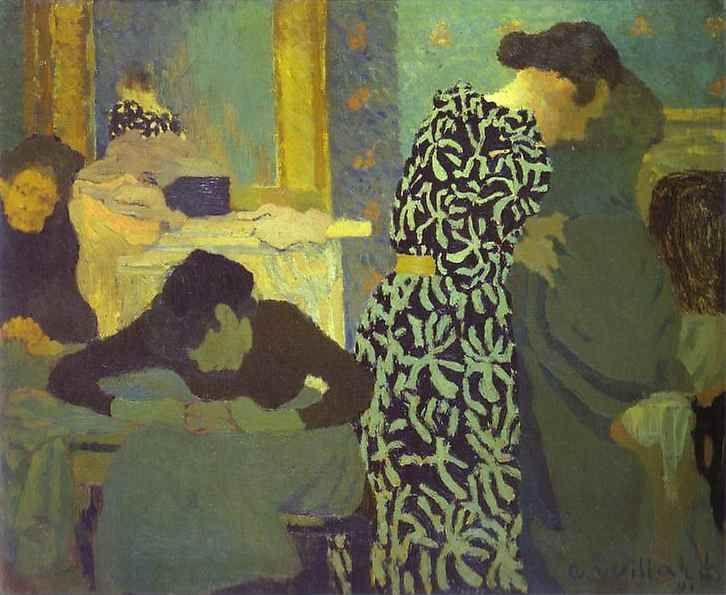 Edouard Vuillard. The Dress with Foliage/La robe à ramages.