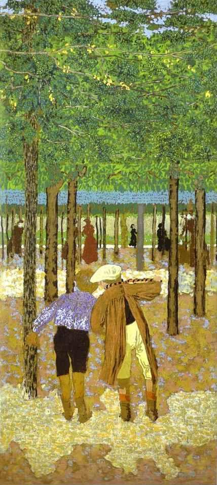 Edouard Vuillard. Two Schoolchildren. Public Gardens/Les Deux Ecoliers. Jardins publics.