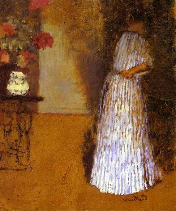Edouard Vuillard. Young Woman in a Room/Jeune femme dans une chambre.
