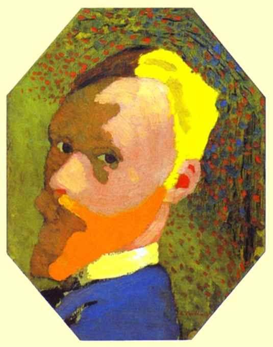 Edouard Vuillard. Octagonal Self-Portrait/Autoportrait octogonal.
