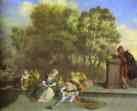 Jean-Antoine Watteau. Récréation Italienne.