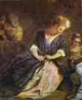 Jean-Antoine Watteau. Récréation Italienne. Detail.