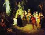 Jean-Antoine Watteau. Love in the French Theater.