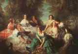 Franz Xaver Winterhalter. Portrait of Empress Eugénie Surrounded by Her Maids of Honor.