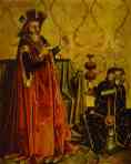 Konrad Witz. Abishai Kneeling before David.