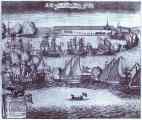 Alexey Zubov. The Bringing of 4 Swedish Frigates in St. Petersburg after the Victory in the Battle of Grengam, September 8 1720.