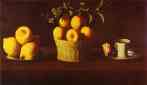 Francisco de Zurbarán. Still Life with Lemons, Oranges and Rose.