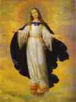 Francisco de Zurbarán. The Virgin.