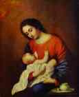 Francisco de Zurbarán. The Virgin with Infant Christ.