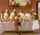 Francisco de Zurbarán. St. Hugo of Grenoble in the Carthusian Refectory.